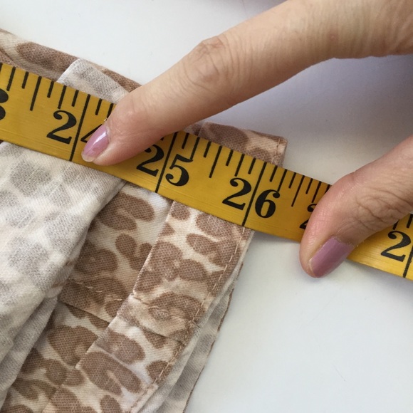 Anthropologie animal print cheetah pants tan 27 - Picture 11 of 16